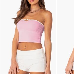 Edikted Pink Tube Top